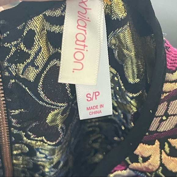 XHILARATION | Baroque Metallic Fit & Flare Dress Sz S - Picture 6 of 7